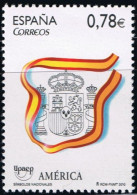 España 2010 Edifil 4601 Sello ** UPAEP America Simbolos Nacionales Bandera Y Escudo De Armas Michel 4548 Yvert 4253 - Ongebruikt