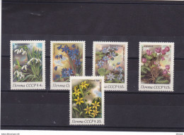 URSS 1983 FLEURS Yvert 5001-5005, Michel 5278-5282 NEUF** MNH Cote Yv 3 Euros - Ongebruikt