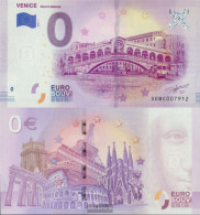 Italy Souvenirschein Rialtobrücke In Venice Uncirculated 2019 0 Euro Rialtobrücke In Venice - Ohne Zuordnung