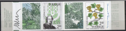 Martin Mörck. Sweden 1987. Botanic Garden. Michel 1453 - 1456. MH 125. MNH. Signed. - 1981-..