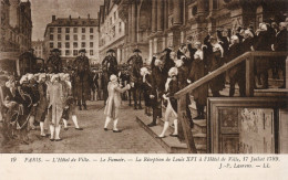 - PARIS. L'Hôtel De Ville. - Le Fumoir. La Réception De Louis XVI à L'Hôtel De Ville, 17 Juillet 1789. - J.-P. Laurens. - Schilderijen