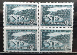 Yugoslavia 1940 500 Years Since The Invention Of The Gutenberg Printing Press Obod Montenegro Bridges MNH - Unused Stamps