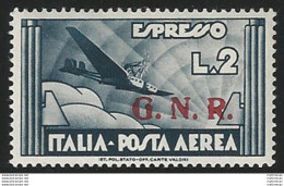 1943 RSI L. 2 GNR BS II Tipo MNH Sass. N. A125/II - Altri & Non Classificati