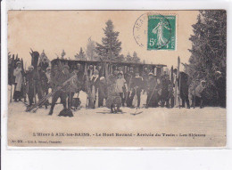 AIX-les-BAINS: L'hiver, Le Mont Revard, Arrivée Du Train, Les Skieurs - Très Bon état - Aix Les Bains