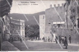 Ba682 Cartolina Palombara Sabina Piazza Umberto I La Fontana Roma 1919 Lazio - Altri & Non Classificati