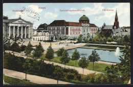 AK Posen, Stadttheater Mit Ansiedlung Und Paulikirche  - Posen