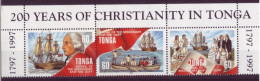 Océanie - Tonga - Bandeau - 200 Years Of Christianity In Tonga 1797-1997 - 7207 - Tonga (1970-...)