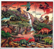 MTDR-BK1-077-3 MINT ¤ GUYANA 1996 12w In Serie ¤ DINOSAURS - PREHISTORICS - PRÉHISTORIQUES - DINO'S - PREHISTORIE - Préhistoriques