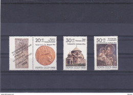 URSS 1988 ARMENIE, Tremblement De Terre Yvert 5573-5575, Michel 5911-5913 NEUF** MNH Cote 6,70 Euros - Unused Stamps