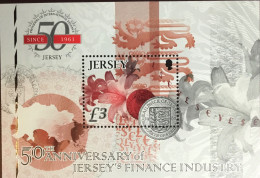 Jersey 2011 Finance Industry Anniversary Minisheet MNH - Jersey