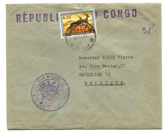 Congo Bukavu 1 Oblit. Keach 10(-A) Sur C.O.B. 409 (République Du Congo) Sur Lettre Vers Bruxelles Le 08/10/1962 - Covers & Documents