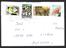 Queen Bee In Honeycomb. Flower. Pollen. Letter Circulated With Belgian Stamps. Abandoned Young People. Bijenkoningin In - Abejas