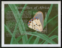 Sierra Leone 2001 African Butterflies Moth Insect Sc 2437 M/s MNH # 5619 - Schmetterlinge