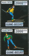 Guinea-Bissau 4660-4661 (complete. Issue) Unmounted Mint / Never Hinged 2010 Biathlon - Guinée-Bissau