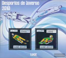 Guinea-Bissau Miniature Sheet 782 (complete. Issue) Unmounted Mint / Never Hinged 2010 Sled Racing - Guinea-Bissau