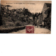 89 AVALLON  Route De Lormes , Attelage Charette , édition Pothain - Avallon