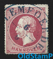 HANNOVER 1864 Mi.# 23 LEMFOERDE 6/6 Gestempled / Allemagne Alemania Altdeutschland Old Germany States - Hanovre