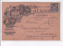CLUSES: Fraises, Fournitures D'horlogerie J. Laurat, 1895 - Très Bon état - Cluses