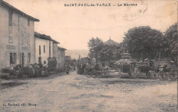 SAINT-PAUL-de-VARAX (Ain) - Le Marché - Voyagé (2 Scans - Sin Clasificación