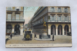 Cpa 1917, Paris 75, La Rue Des Pyramides Et La Statue De Jeanne D'Arc - Arrondissement: 01