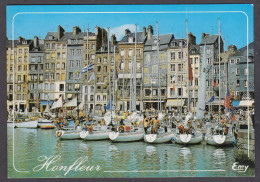 123306/ HONFLEUR, Le Vieux Bassin Et Les Façades Typiques Du Quai Sainte-Catherine - Honfleur