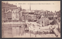 099863/ HONFLEUR, La Lieutenance Et La Quai Sainte-Catherine - Honfleur