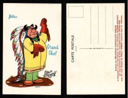 CARTE POSTALE ILLUSTRATEUR - WALT DISNEY - GRAND CHEF - SÉRIE PETER PAN - PUBLICITÉ POUR LE CHOCOLAT TOBLER - Andere & Zonder Classificatie