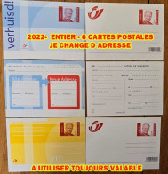 2022-  ENTIER - 6 CARTES POSTALES - Postbladen