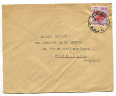 Congo Bukavu 1 Oblit. Keach 10(-M) Sur C.O.B. 317 Sur Lettre Vers Bruxelles Le 26/01/1956 - Covers & Documents