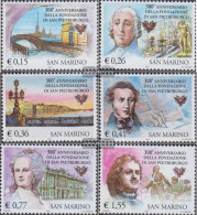 San Marino 2091-2096 (complete Issue) Unmounted Mint / Never Hinged 2003 300Jahre St. Petersburg - Nuovi