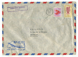Congo Bukavu 1 Oblit. Keach MB1-DmYt Sur C.O.B. 290+317 Sur Lettre Vers Bruxelles Le 16/05/1954 - Cartas & Documentos