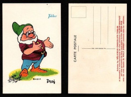 CARTE POSTALE ILLUSTRATEUR - WALT DISNEY - PROF - SÉRIE PETER PAN - PUBLICITÉ POUR LE CHOCOLAT TOBLER - Other & Unclassified