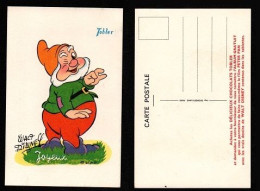 CARTE POSTALE ILLUSTRATEUR - WALT DISNEY - JOYEUX - SÉRIE PETER PAN - PUBLICITÉ POUR LE CHOCOLAT TOBLER - Altri & Non Classificati