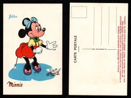 CARTE POSTALE ILLUSTRATEUR - WALT DISNEY - MINNIE - SÉRIE PETER PAN - PUBLICITÉ POUR LE CHOCOLAT TOBLER - Autres & Non Classés