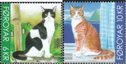 Denmark - Faroe Islands 715-716 (complete Issue) Unmounted Mint / Never Hinged 2011 Cats - Färöer Inseln