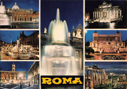 ITALIE - Roma - Multi-vues De Différents Endroits - Fontaine - Carte Postale - Andere Monumente & Gebäude