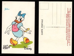 CARTE POSTALE ILLUSTRATEUR - WALT DISNEY - DAISY - SÉRIE PETER PAN - PUBLICITÉ POUR LE CHOCOLAT TOBLER - Andere & Zonder Classificatie