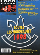 LOCO Revue  Mars  1998  N° 612  Trains Voie Ferrée Locomotives Gare Trés Bon Etat - Trains