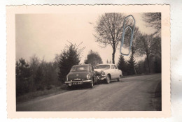 PHOTO  AUTOMOBILE VOITURE ANCIENNE ACCIDENT 2 VOITURES A IDENTIFIER - Cars