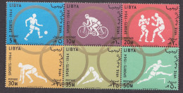 LIBYE BLOC TIMBRES DENTELES YVERT & TELLIER 246-251  JEUX OLYMPIQUES TOKYO  1964 NEUF SANS CHARNIERES - Libië