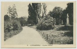 Alessandria, Giardini Pubblici (lt8) Cpa + Photo D'édition - Alessandria