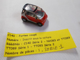 Kinder - Voiture Smart - Série 1 - Fortwo Coupé C 140 - Sans BPZ - Steckfiguren