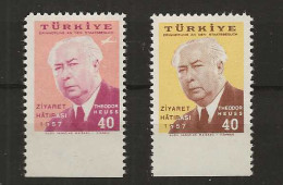 1957 MNH Turkye Mi 1516Uu Postfris** - Nuevos