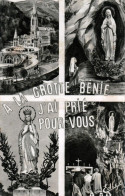 *CPA - 65 - LOURDES - A La Grotte Bénie J'ai Prié Pour Vous - Multivue - Lourdes