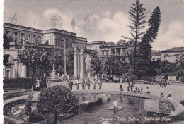 Cartolina Catania - Villa Bellini - Vasca Dei Cigni - Catania