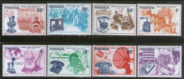 Rwanda 1981 Telephone Centenary Sc 746-53 MNH # 2289 - Télécom