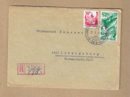 Los Vom 03.05  Einschreiben-Briefumschlag Aus Lindau  1947 - Wurtemberg