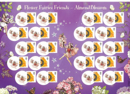 Great Britain 2008 S/A Flower Fairies Friends Almond Blossom Smiler Sheet LS51 Cat £90 - Feuilles, Planches  Et Multiples