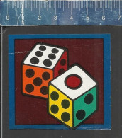 CRAPS DICE GAME CASINO - FRONT LABEL OF MATCHBOX  MADE JAPAN - Matchbox Labels