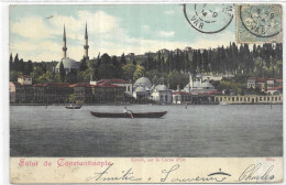 TURQUIE. CONSTANTINOPLE. UN SALUT.  CARTE ECRITE - Turkije